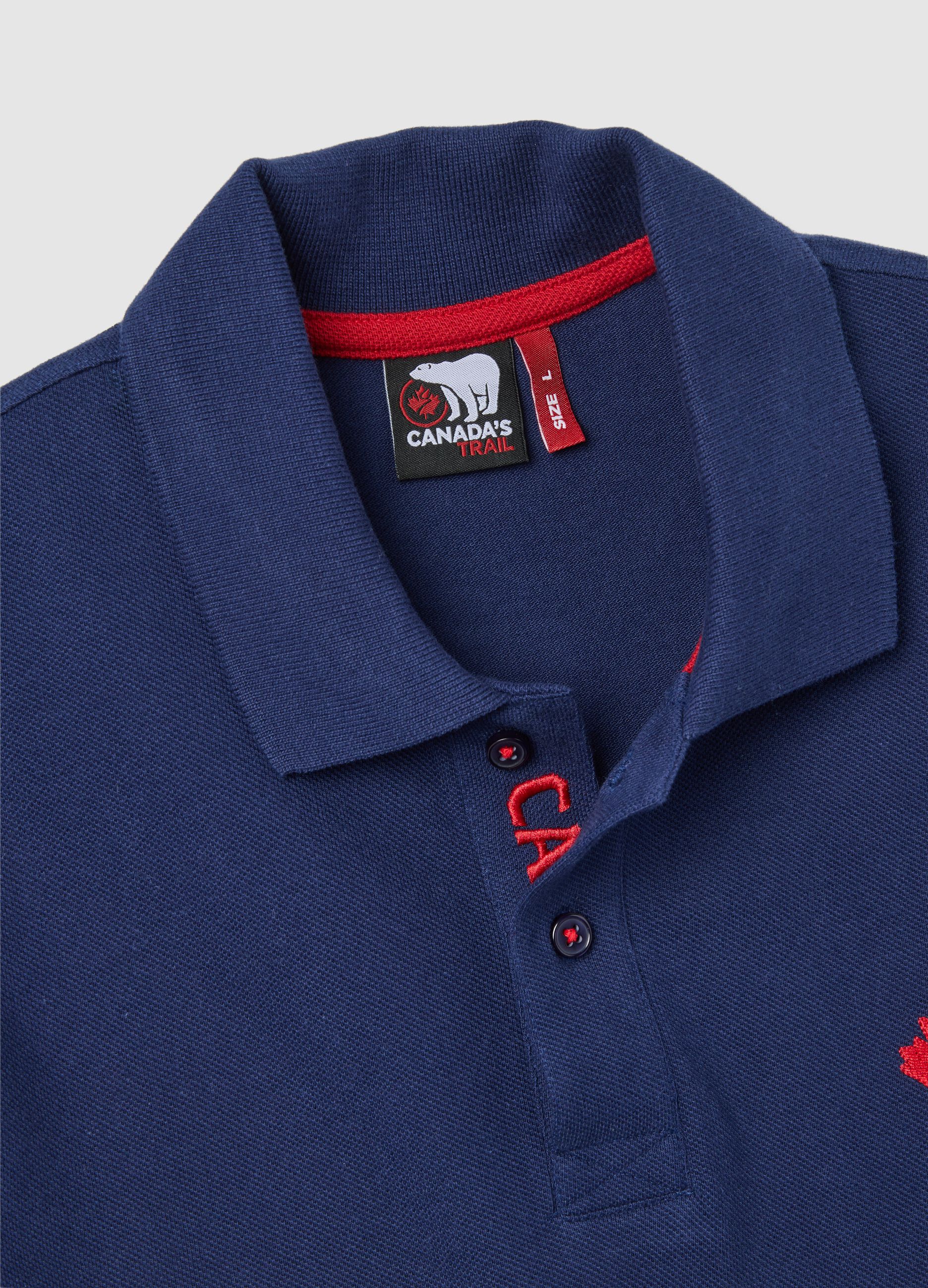 Men's Blue Cotton Polo - Regular Fit