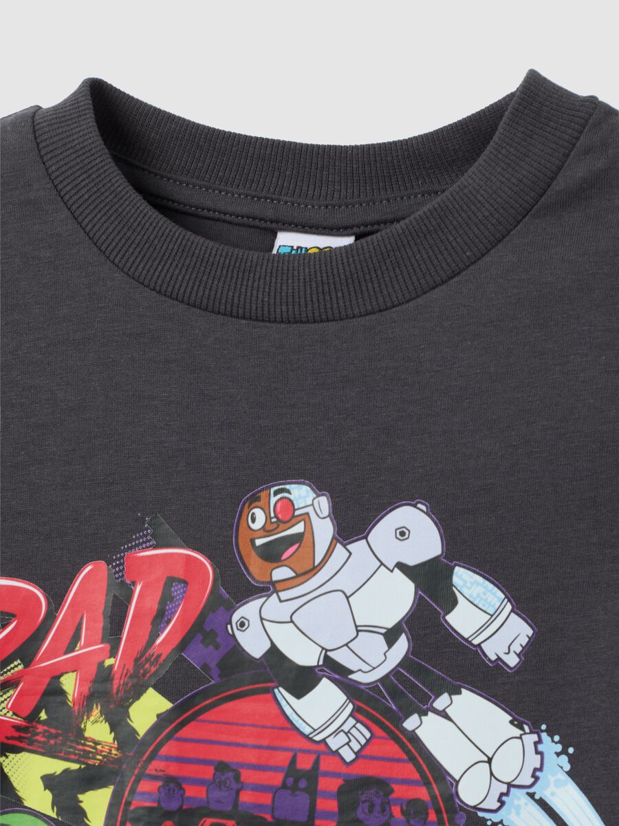 Children's grey pure cotton regular fit T-shirt with RAD print_2