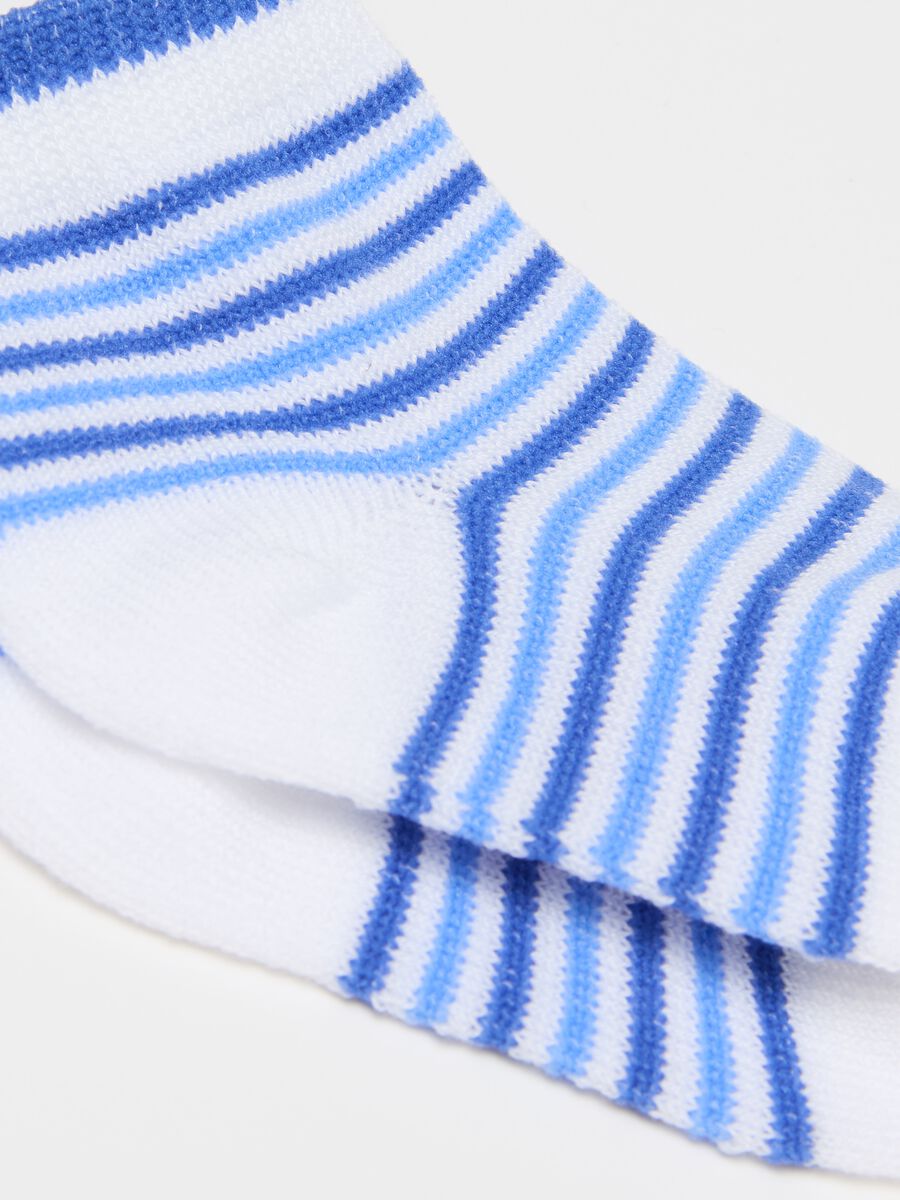 Three-pair pack short socks with fruit and stripes design_2