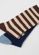 Multicolour infant long cotton blend socks triple pack_1