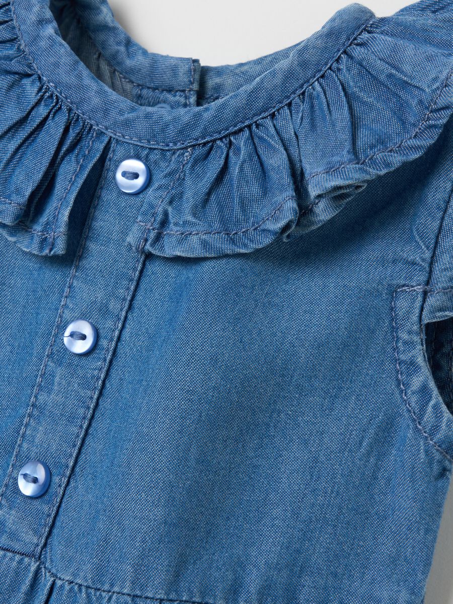 Lyocell bodysuit with frilled collar_2