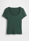 T-shirt verde a maniche corte_4