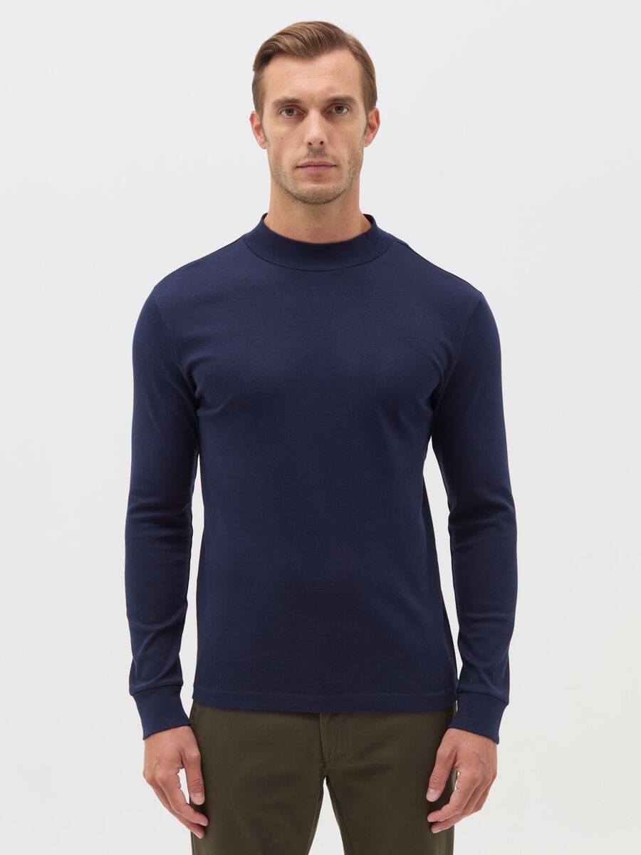 Long-sleeved T-shirt in interlock cotton_0