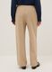 Beige viscose blend trousers with regular fit_2