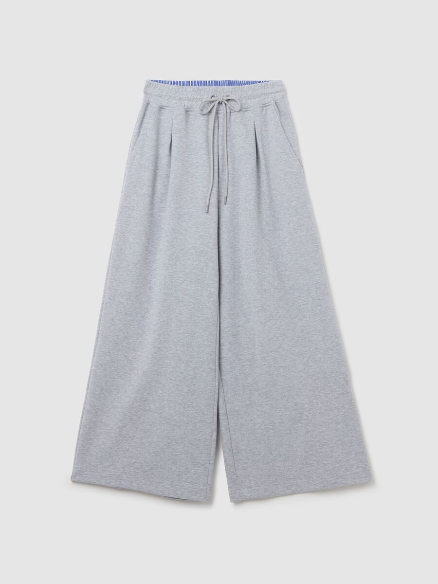 Wide-leg joggers with detail at the waist_4