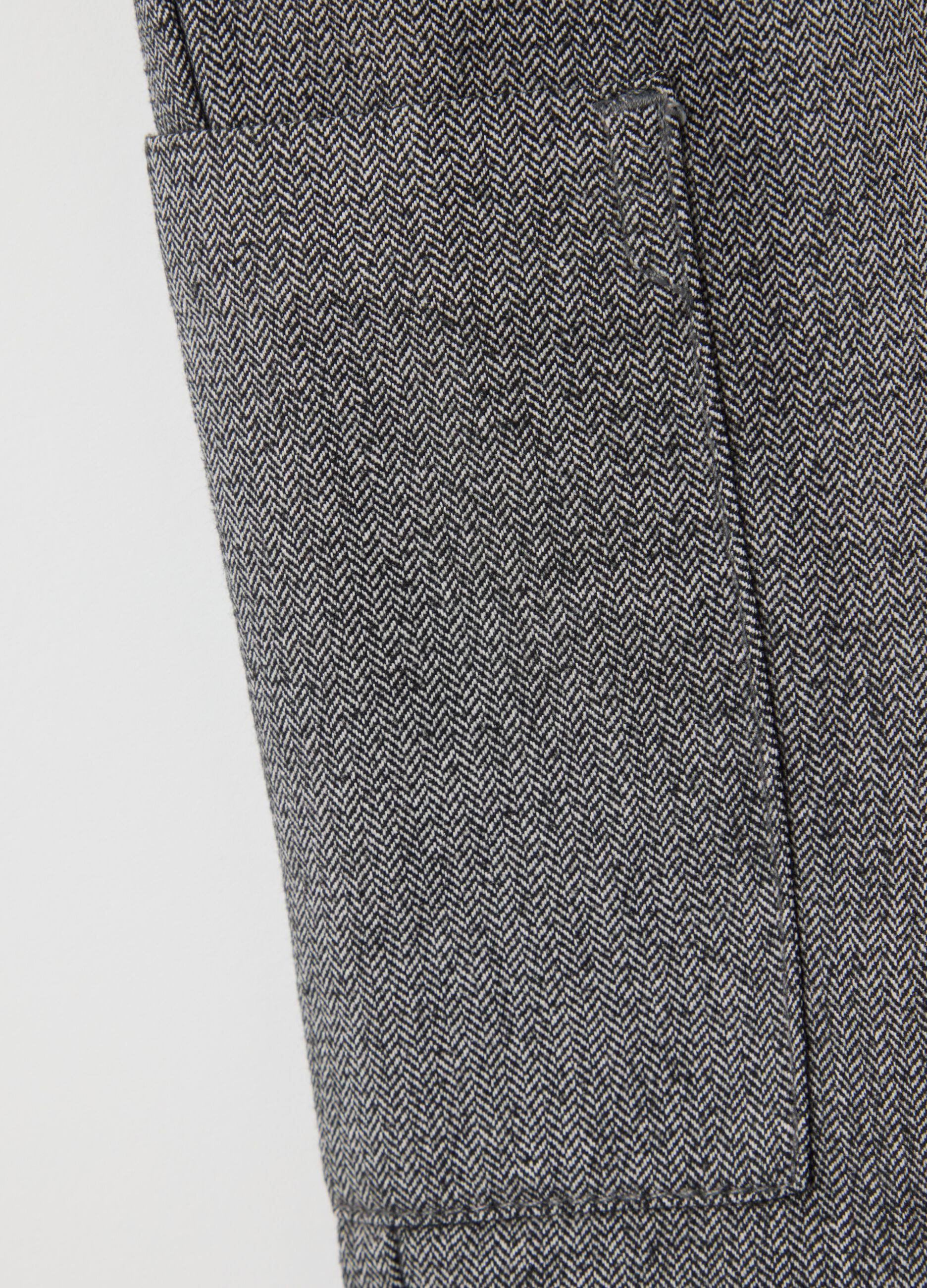 Grey regular fit baby trousers in cotton blend