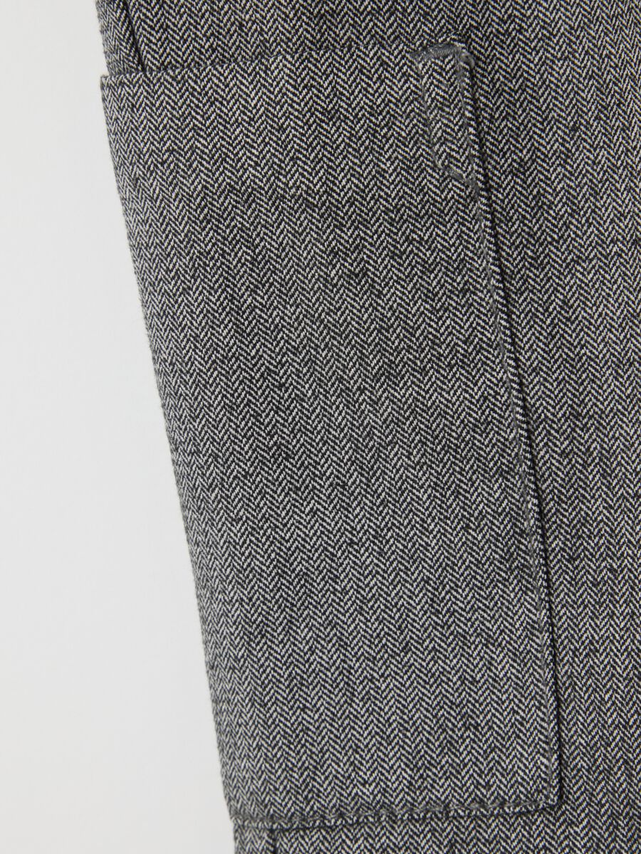 Pantaloni da neonato in misto cotone grigi regular fit_2