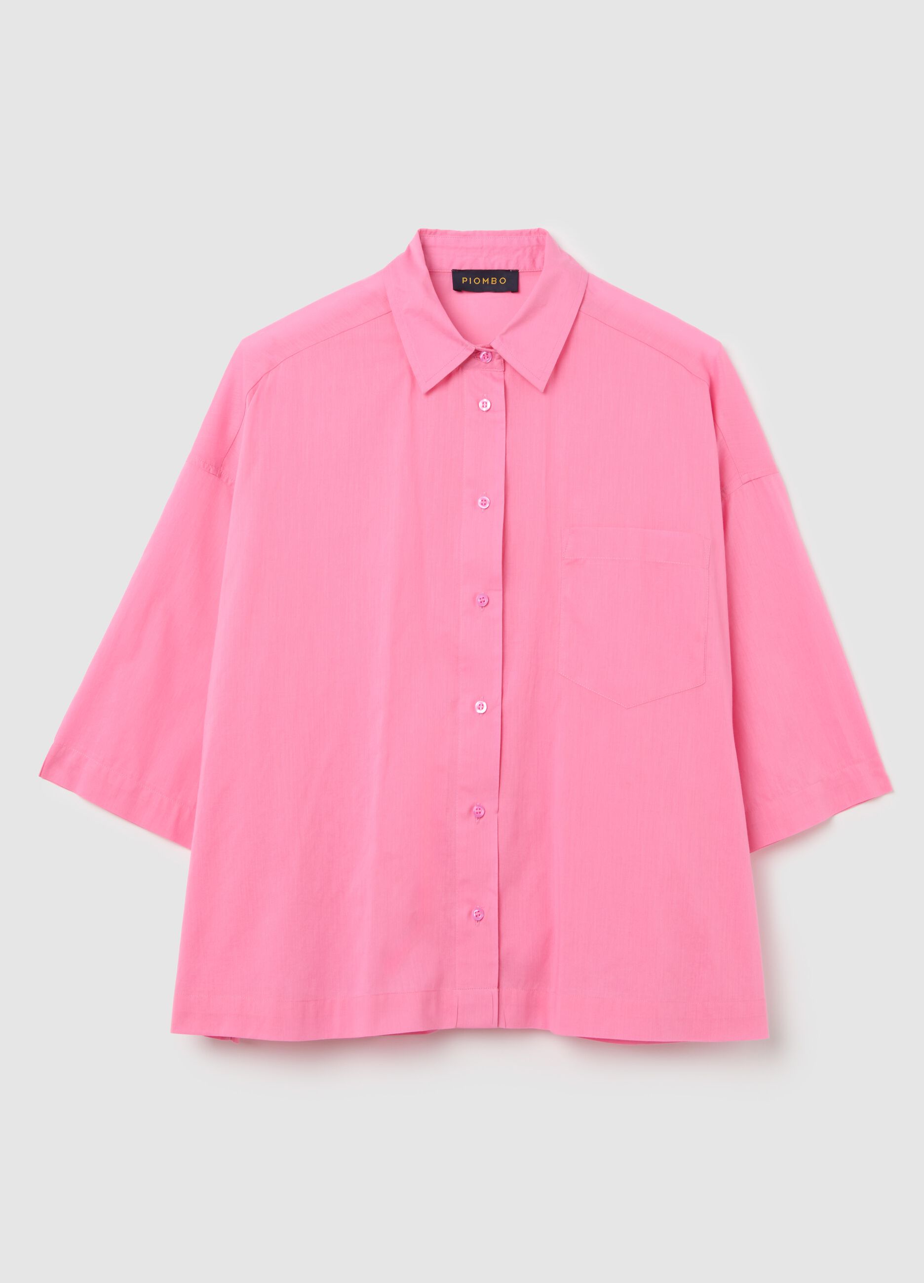 Camicia azzurra in puro cotone 