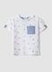White pure cotton t-shirt for boys regular fit with designs_0