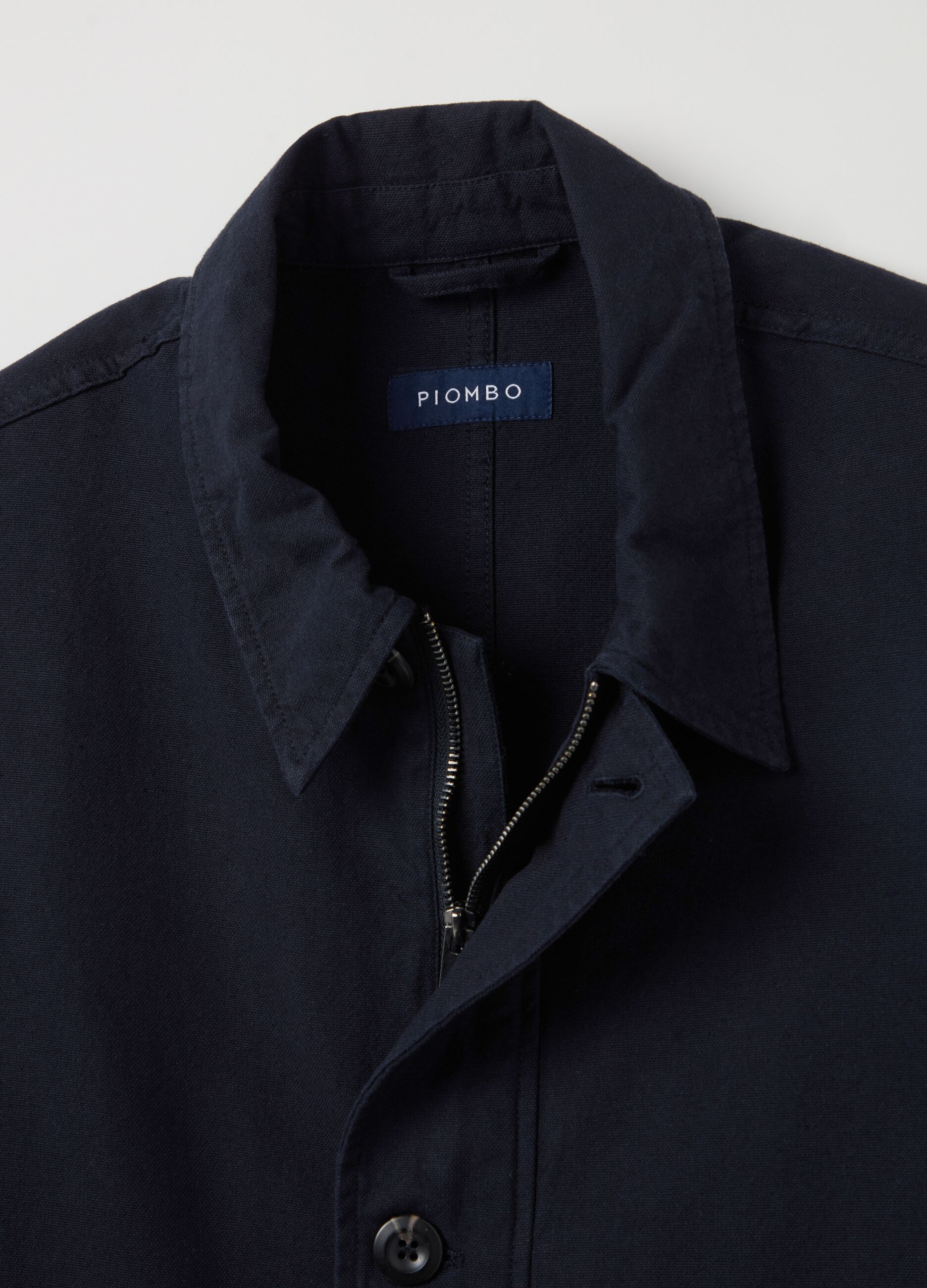 Linen and cotton shacket with pockets