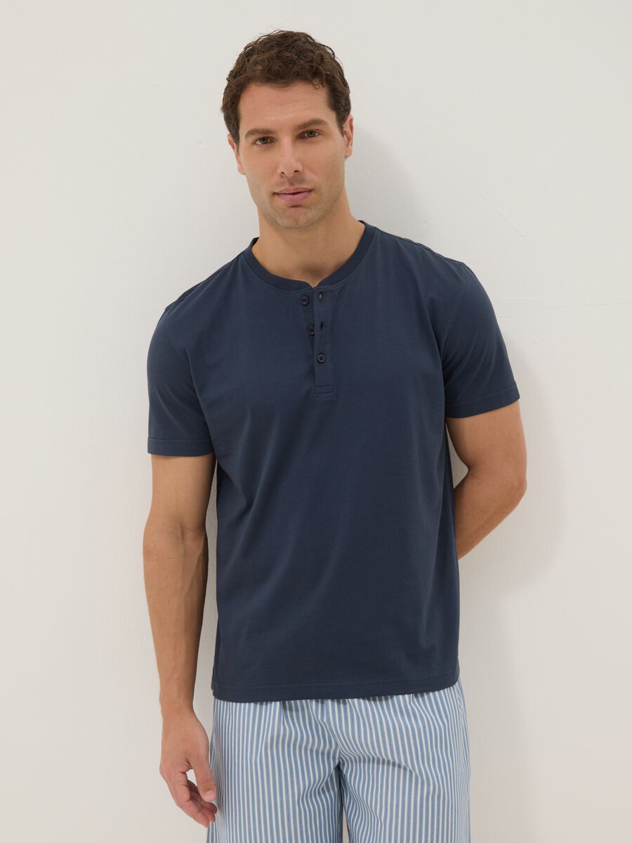 Multicolour pure cotton regular fit short pyjamas_1