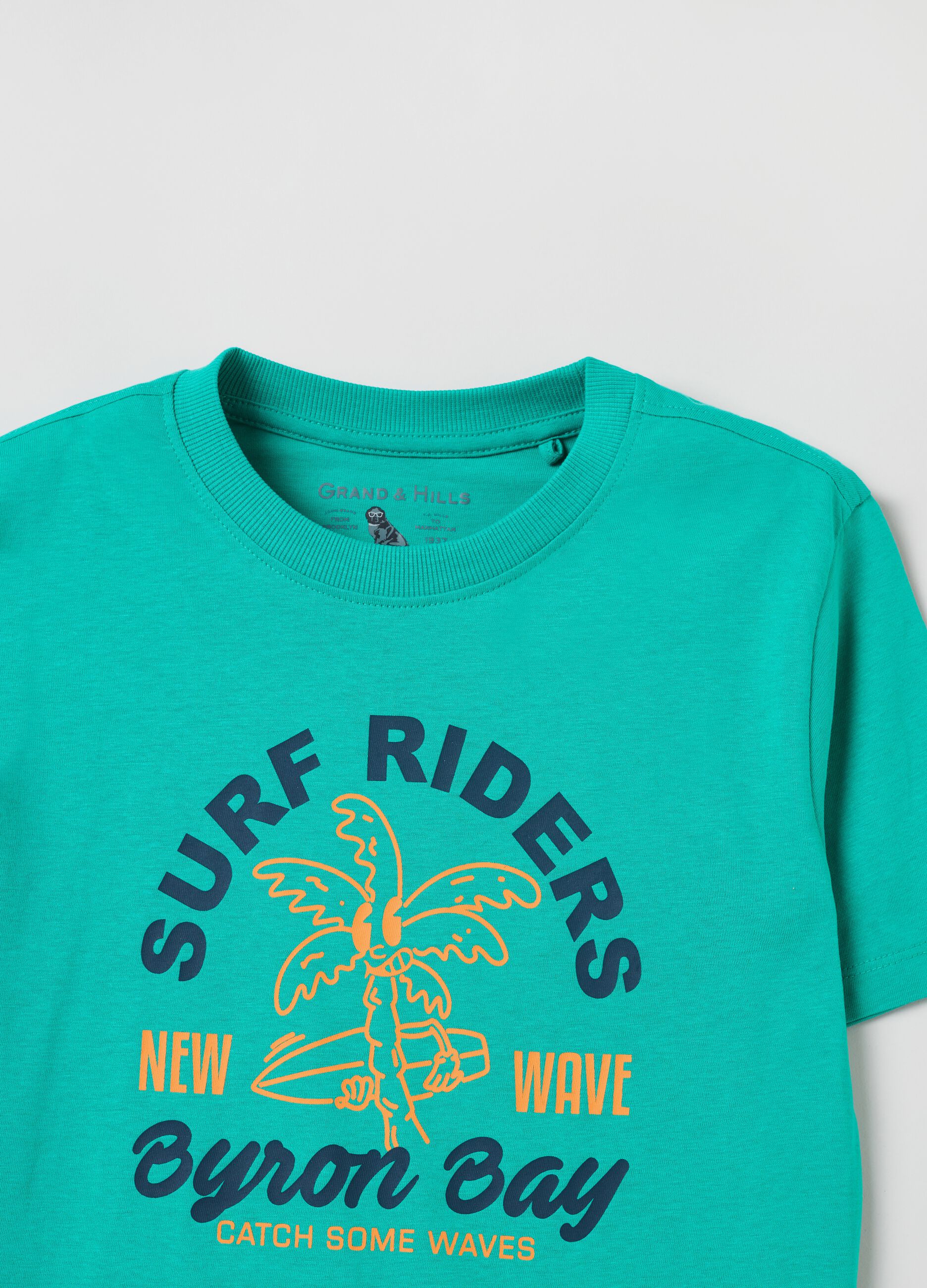 T-shirt con stampa surf Grand&Hills_1