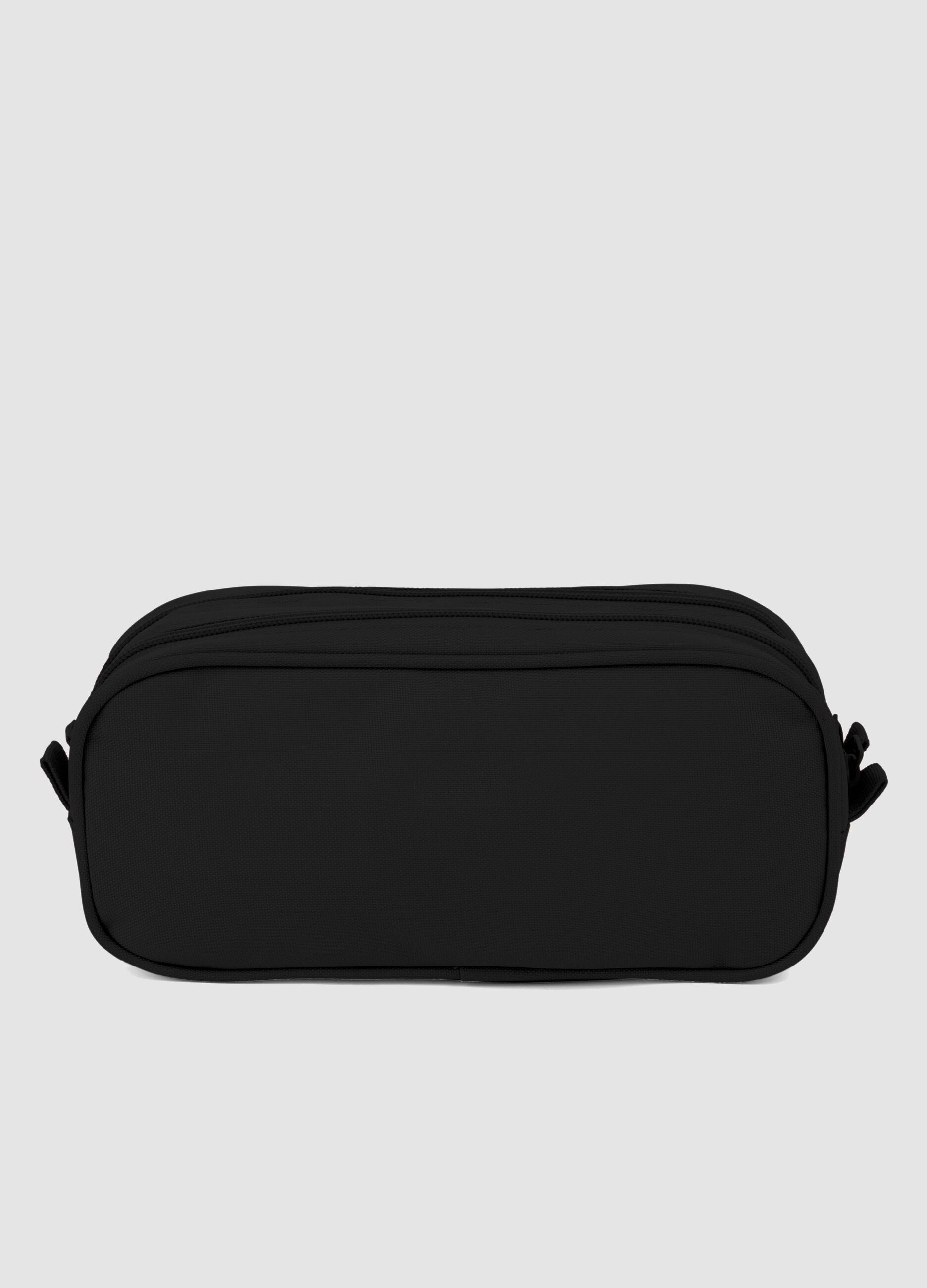 Astuccio nero a doppio scomparto