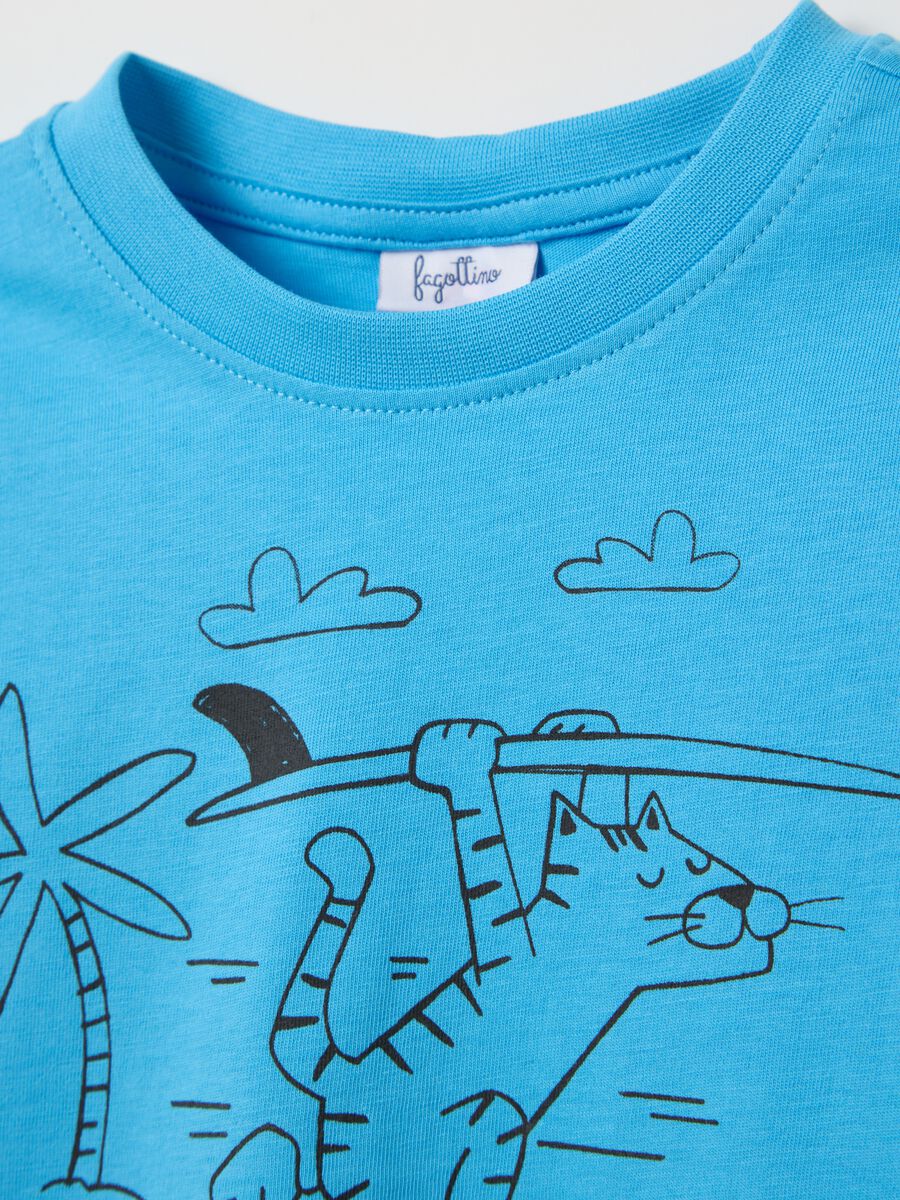 Cotton T-shirt with print_3