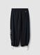Black PlayStation fitness trousers with contrast piping_6