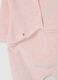 Baby girl's pink velour onesie with classic collar_3