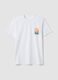 White short-sleeved pure cotton regular-fit T-shirt_4