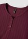 Red ribbed stretch viscose pyjama top_1
