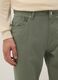 Regular fit green stretch cotton trousers_3