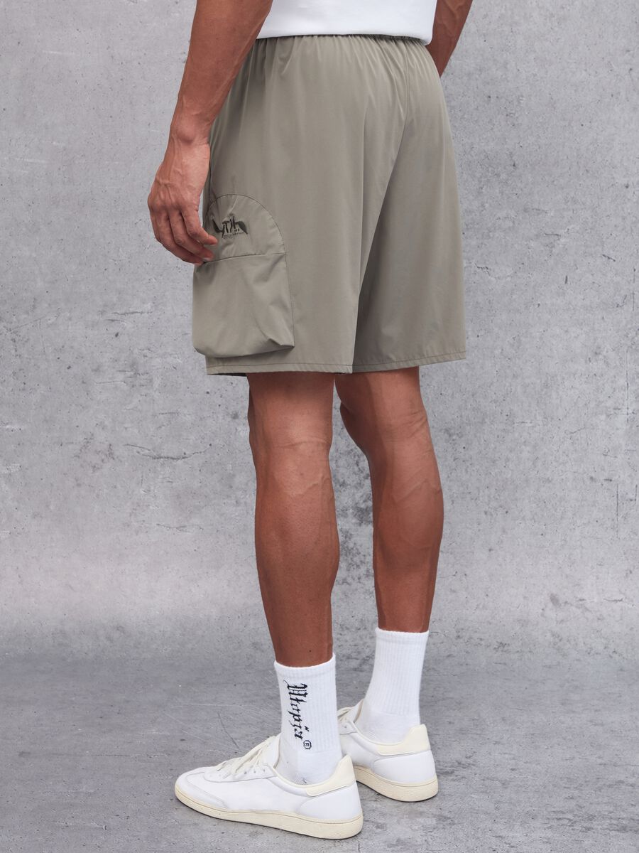 Technical Cargo Shorts Military Green_3