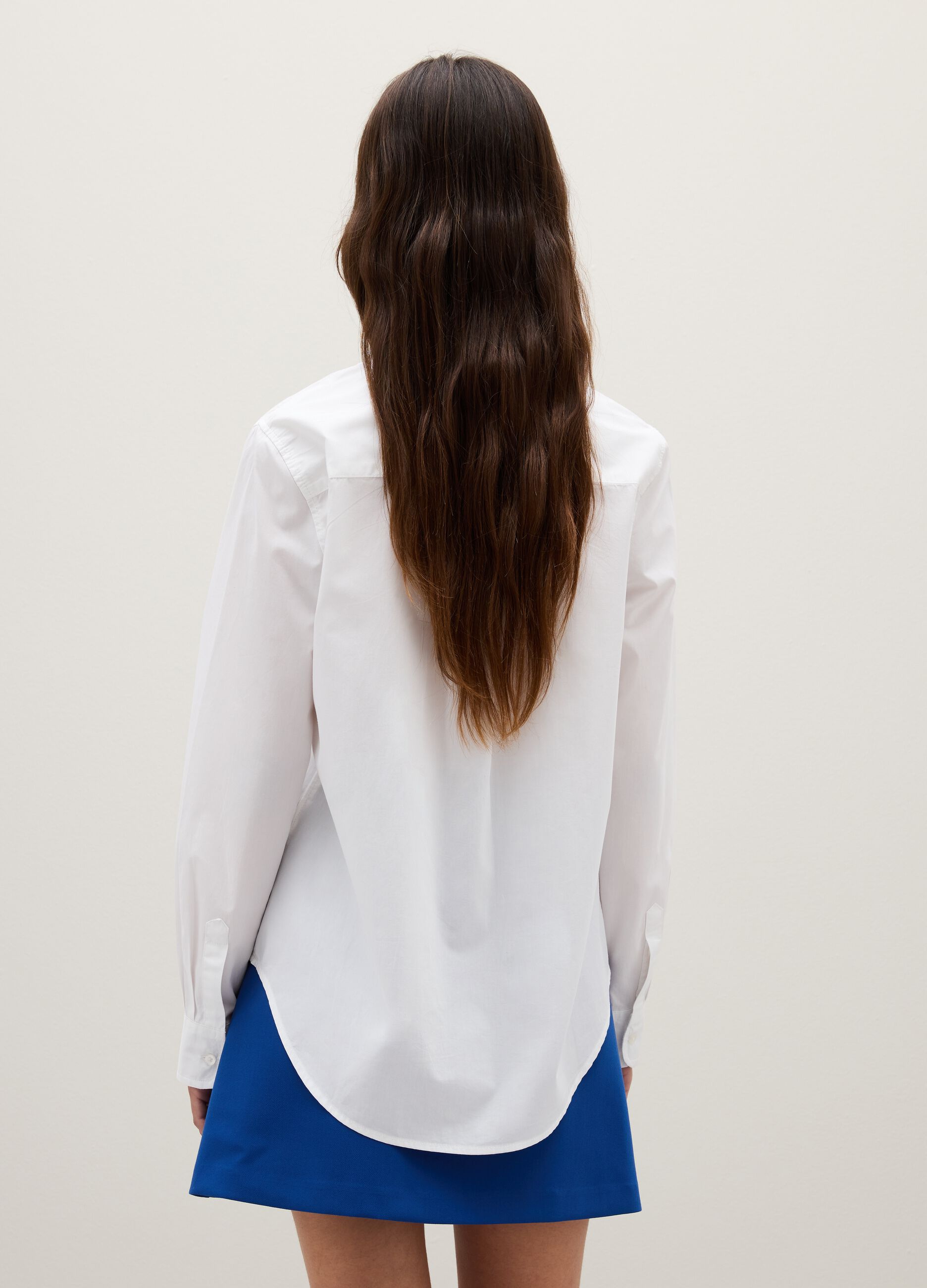 White pure cotton regular fit shirt