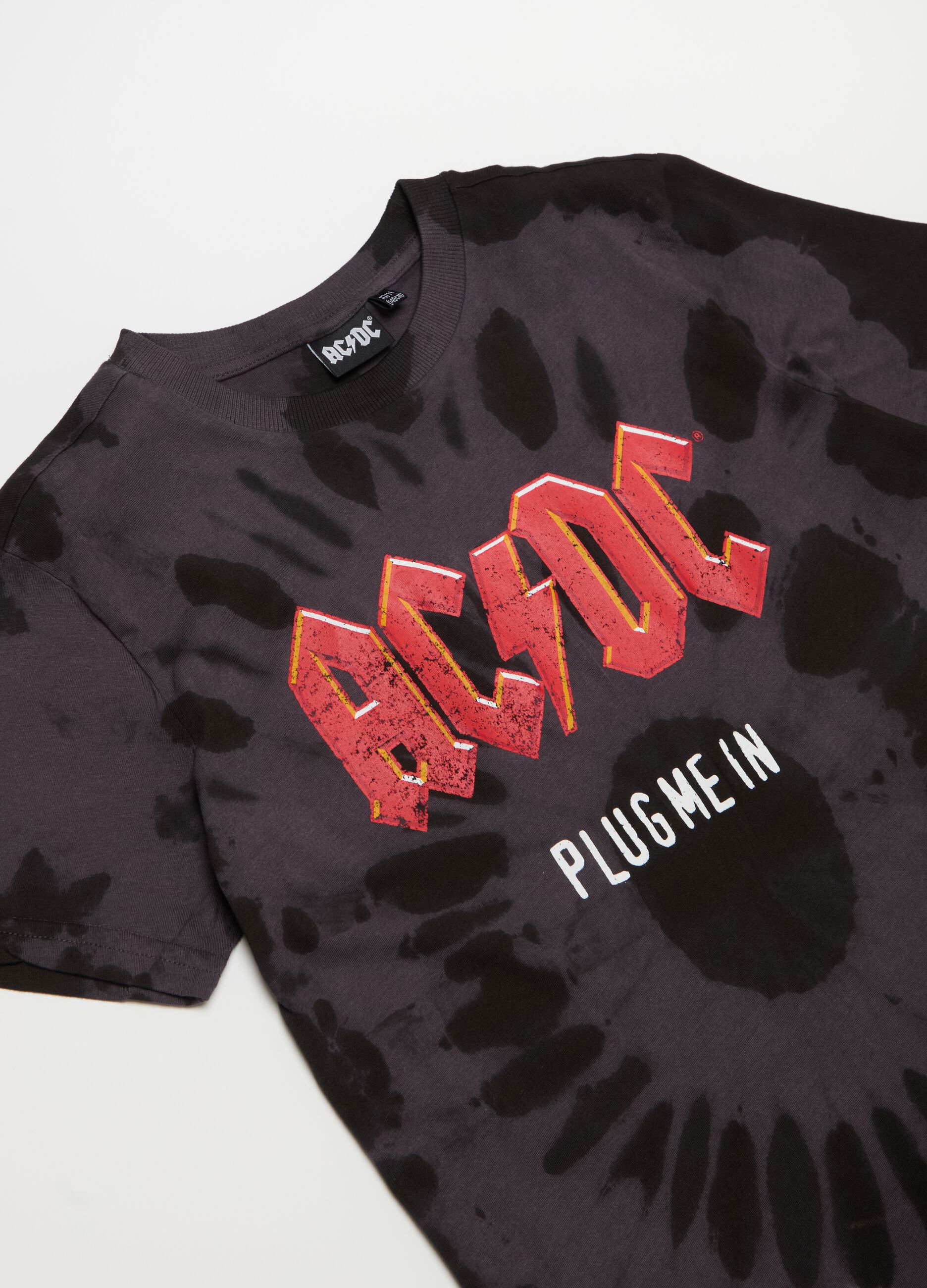 T-shirt in cotone con stampa AC/DC