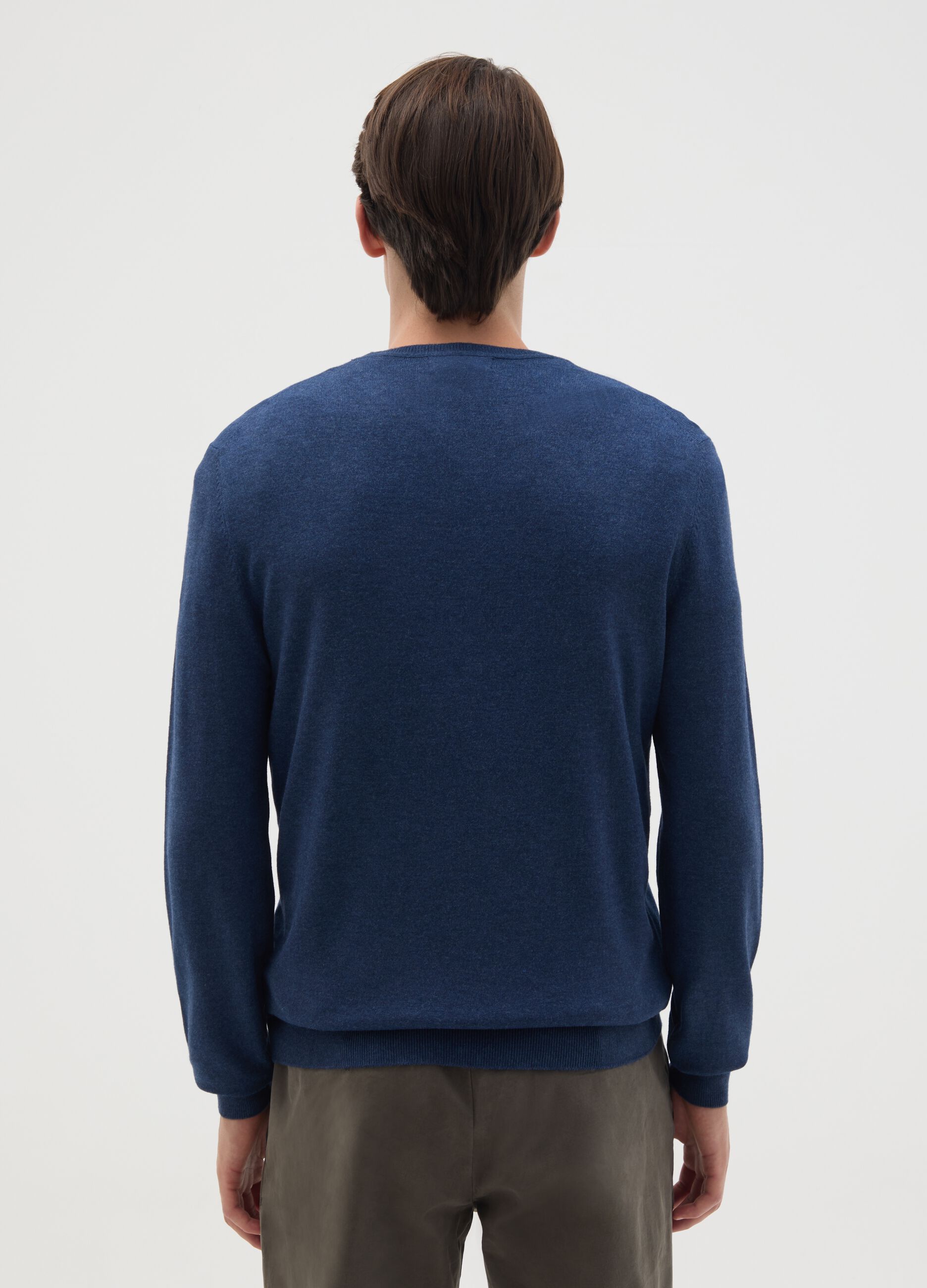 Blue Regular Fit Sweater