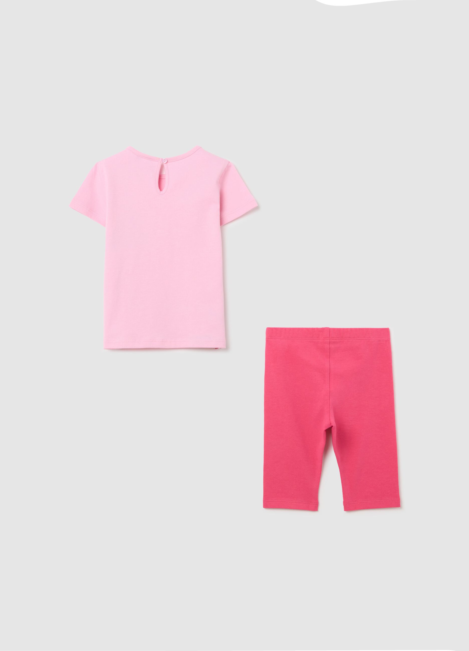 Jogging set with print in cotton
