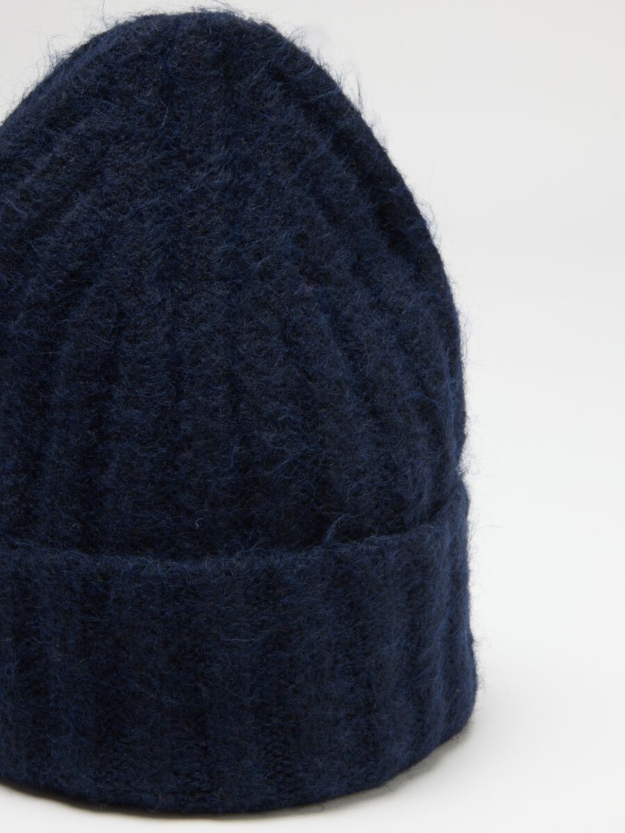 Heavy Blue Cap in Stretch Fabric_2