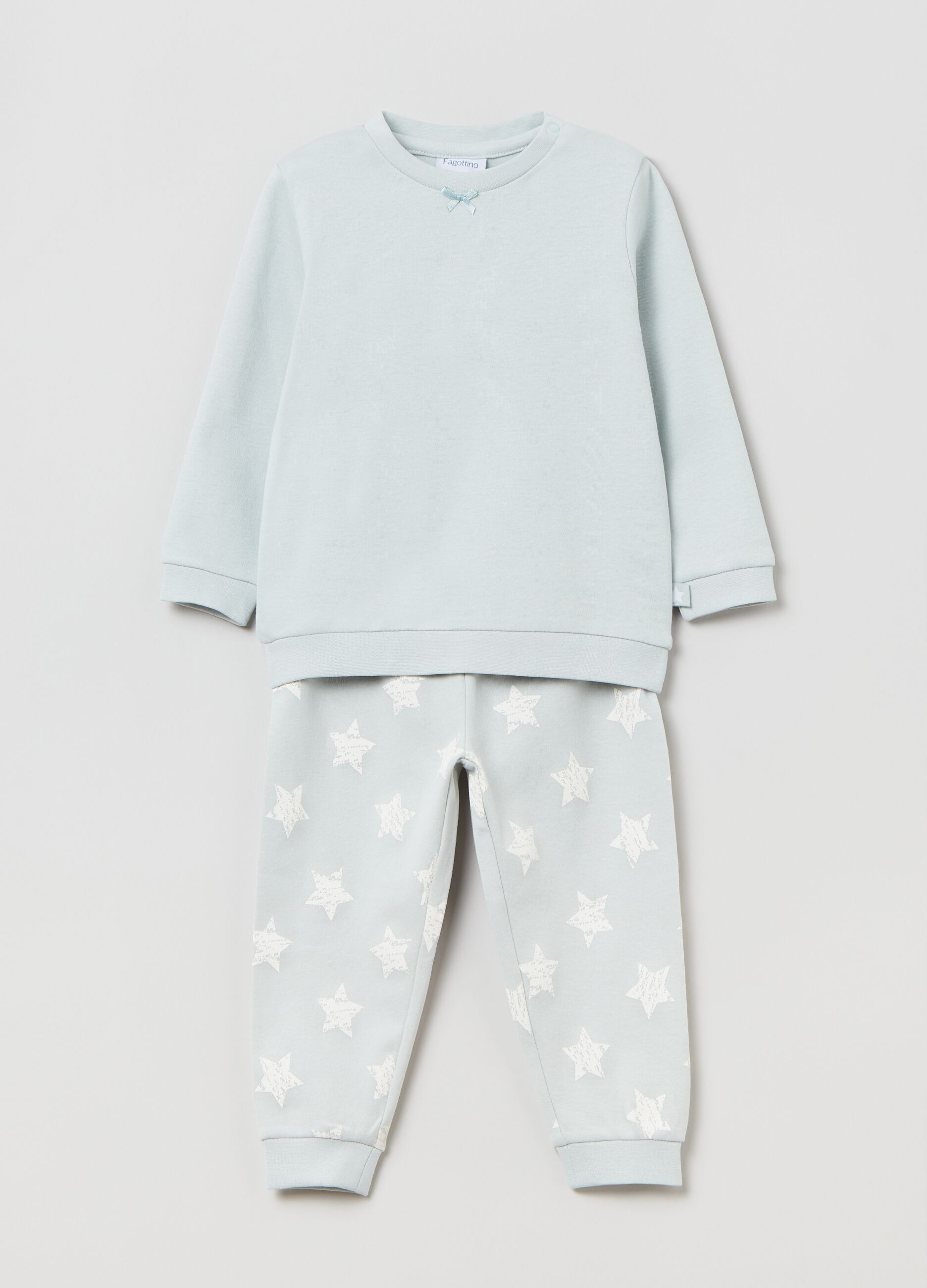 Cotton pyjamas with bow and star
