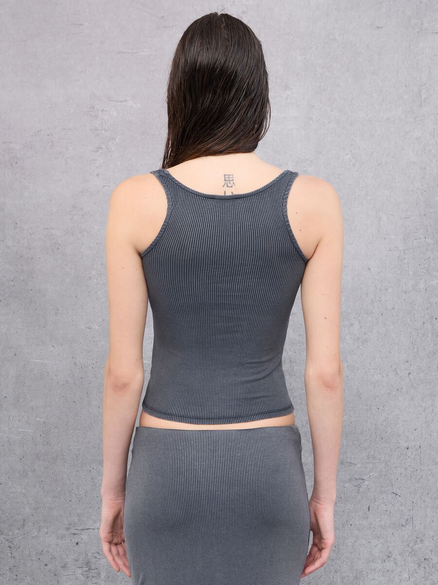 Tank Top Square Neck Vintage Grey_1