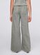 Green palazzo trousers in cotton and lyocell_2