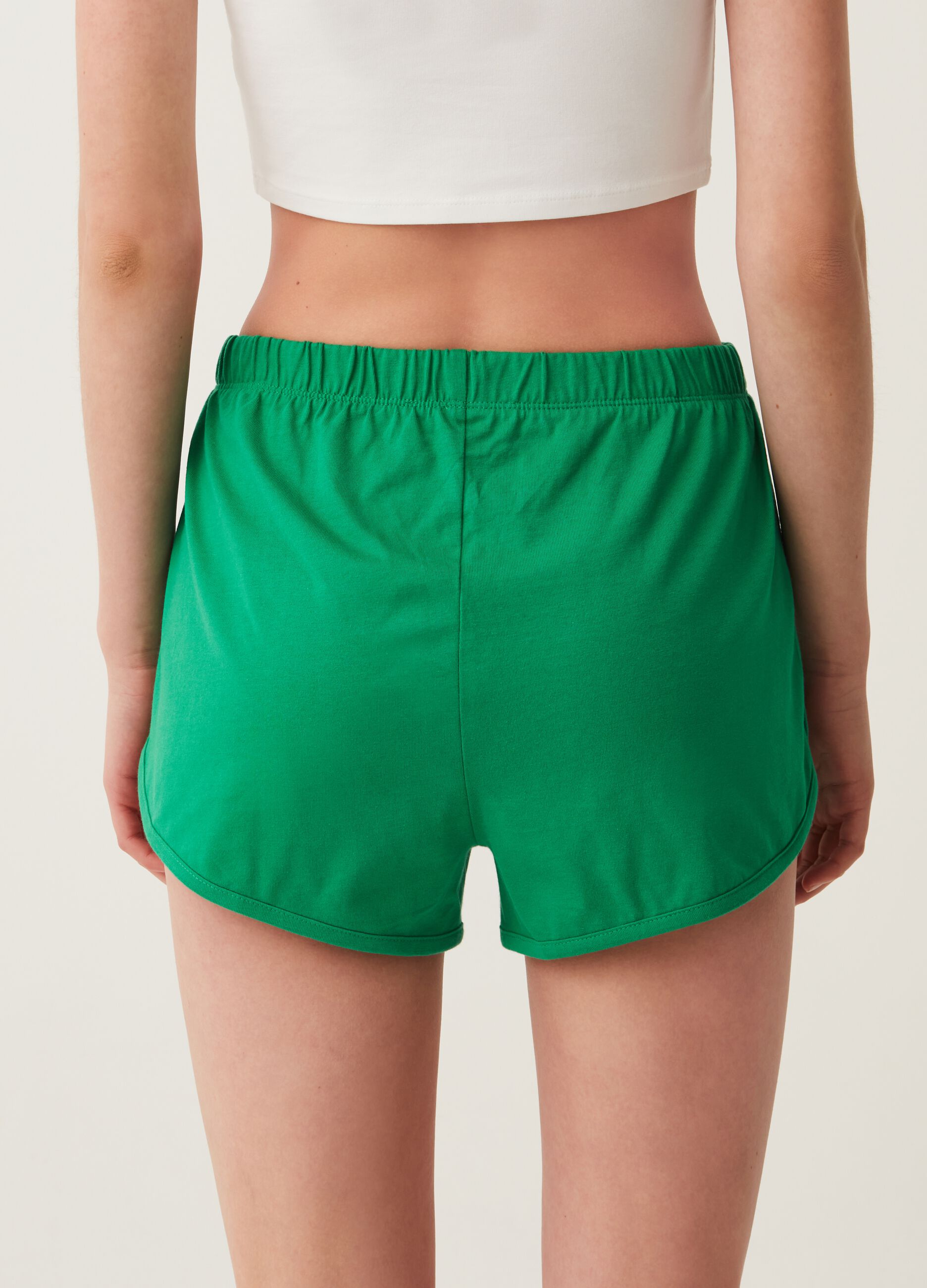 Shorts in jersey tinta unita Baby Angel_2