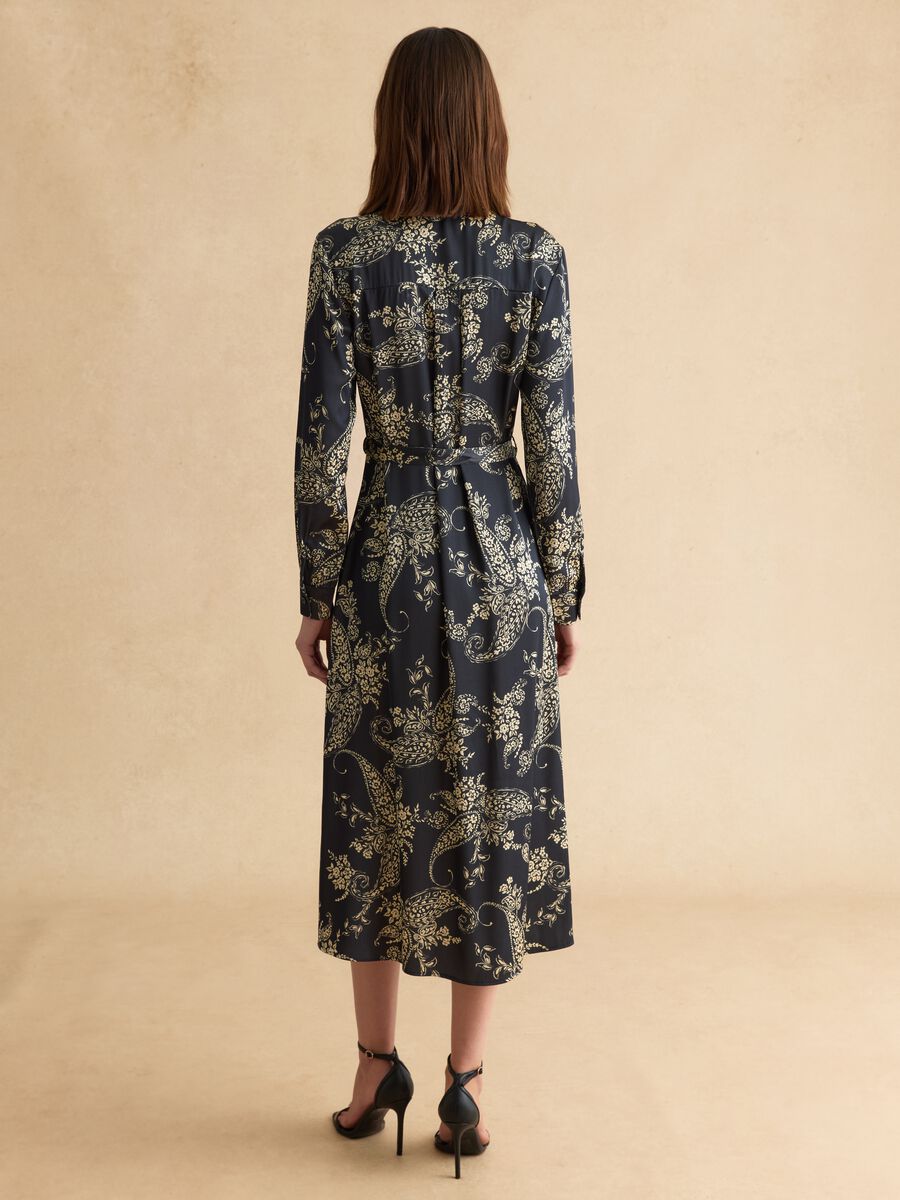 Chemisier in misto viscosa multicolor regular fit con motivo floreale_3