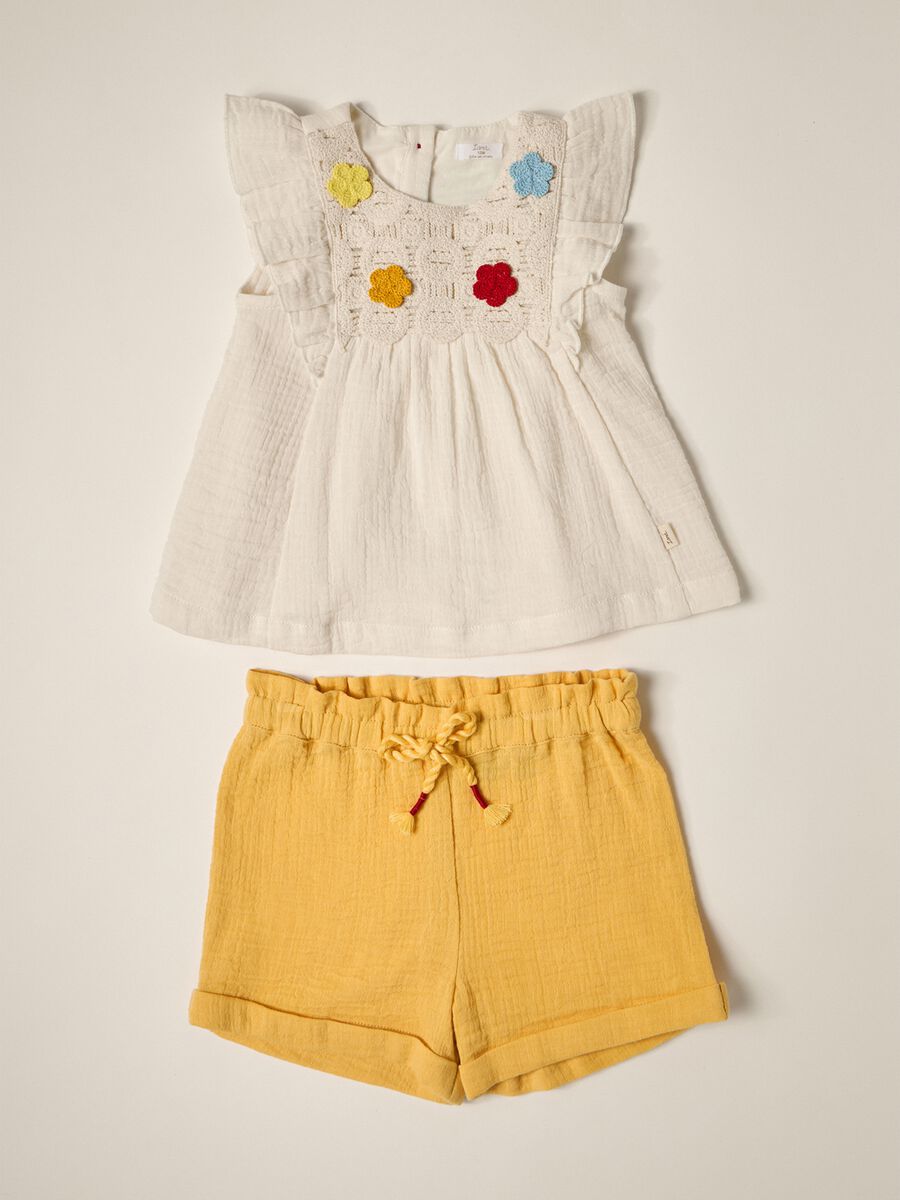 Jogging set in puro cotone IANA neonata_0