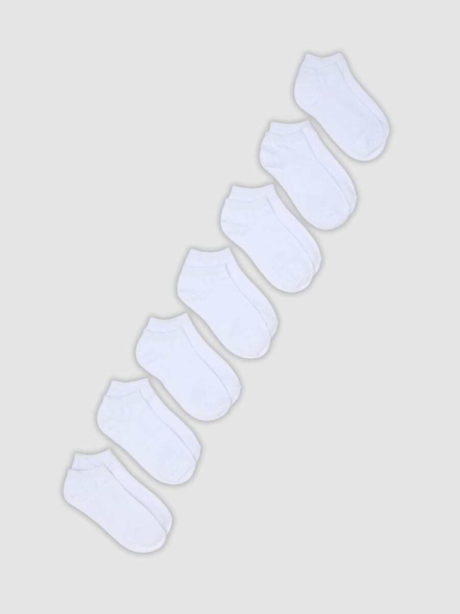 Seven-pack of white organic cotton socks_0