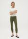 Women's green regular fit viscose blend trousers_0