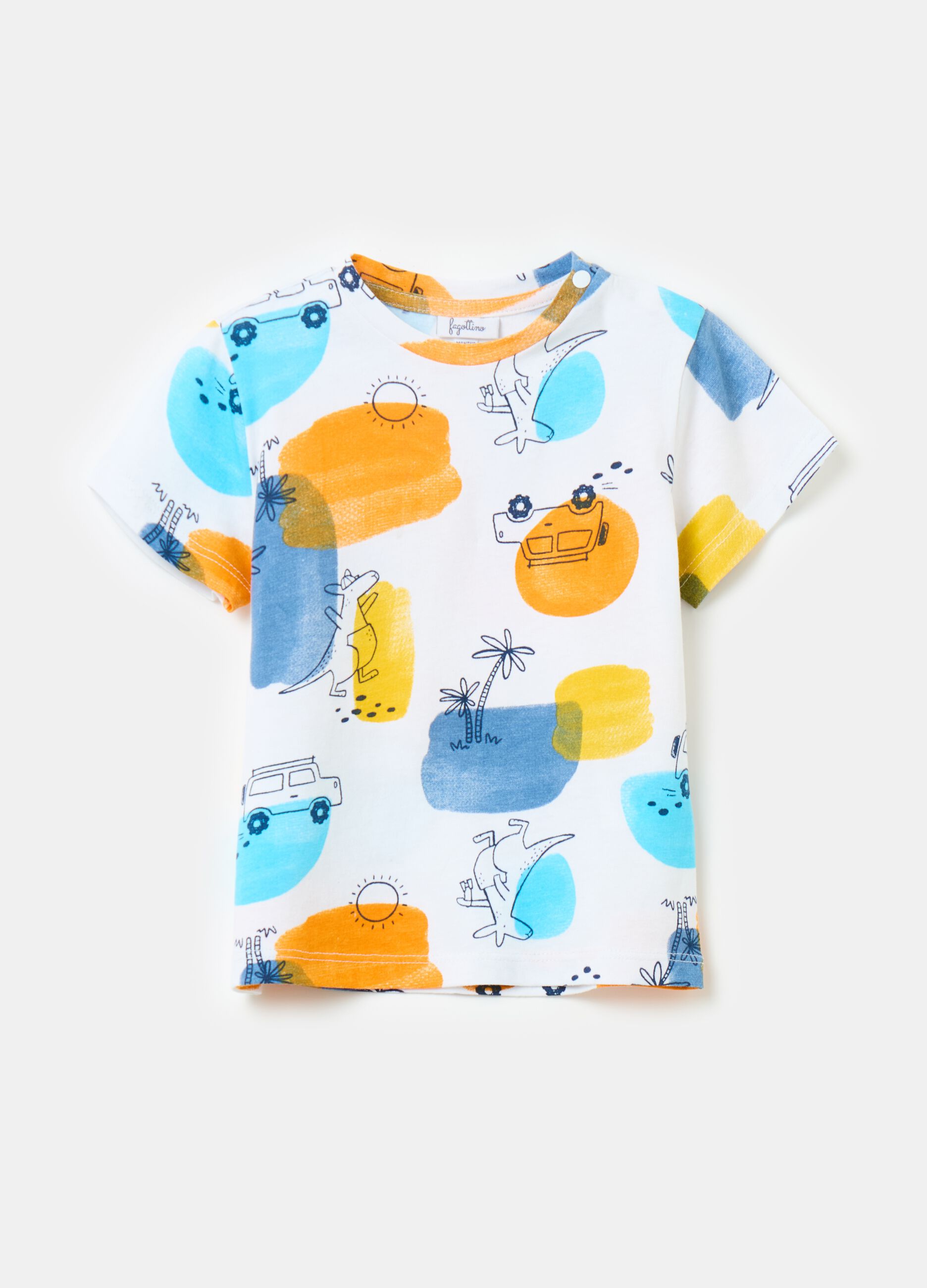 Printed cotton T-shirt