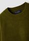 Olive green stretch wool crew-neck jumper_2