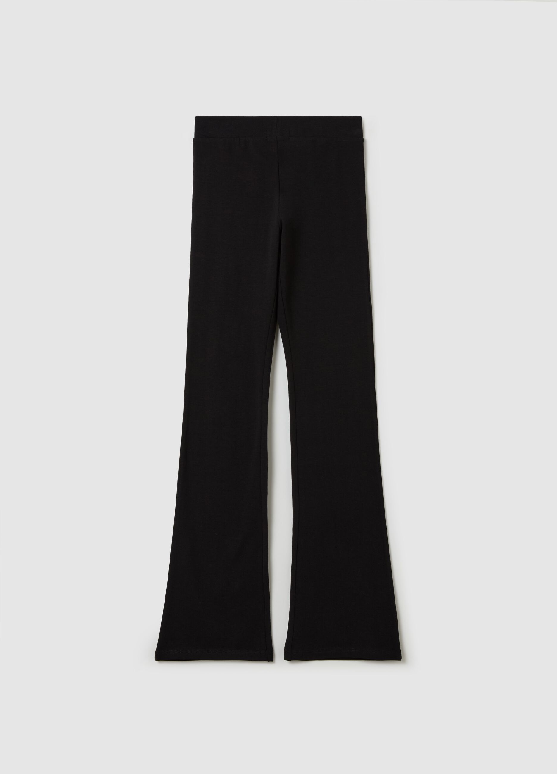 Leggings flare fit in cotone stretch