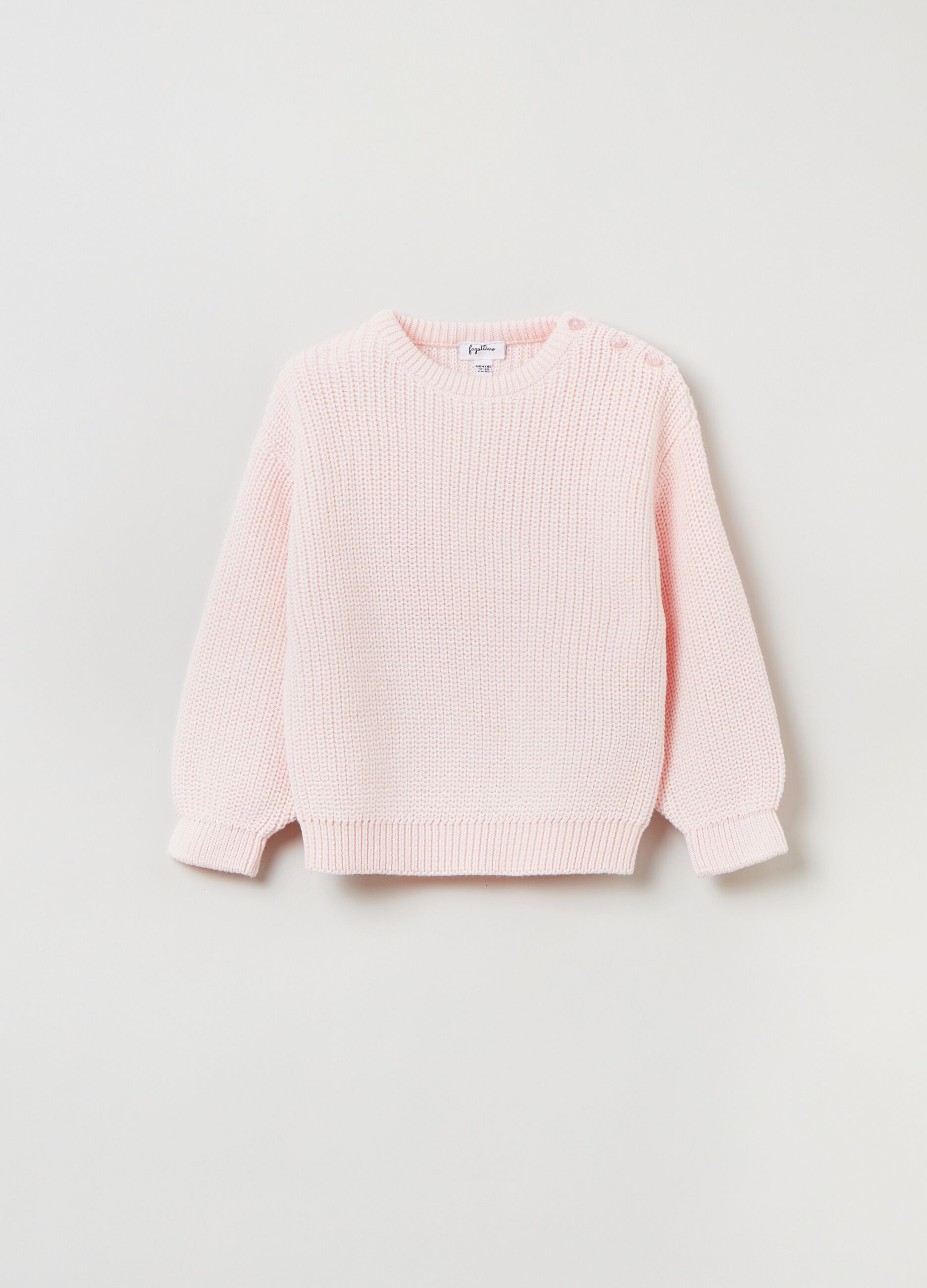 Pullover in cotone tinta unita_0