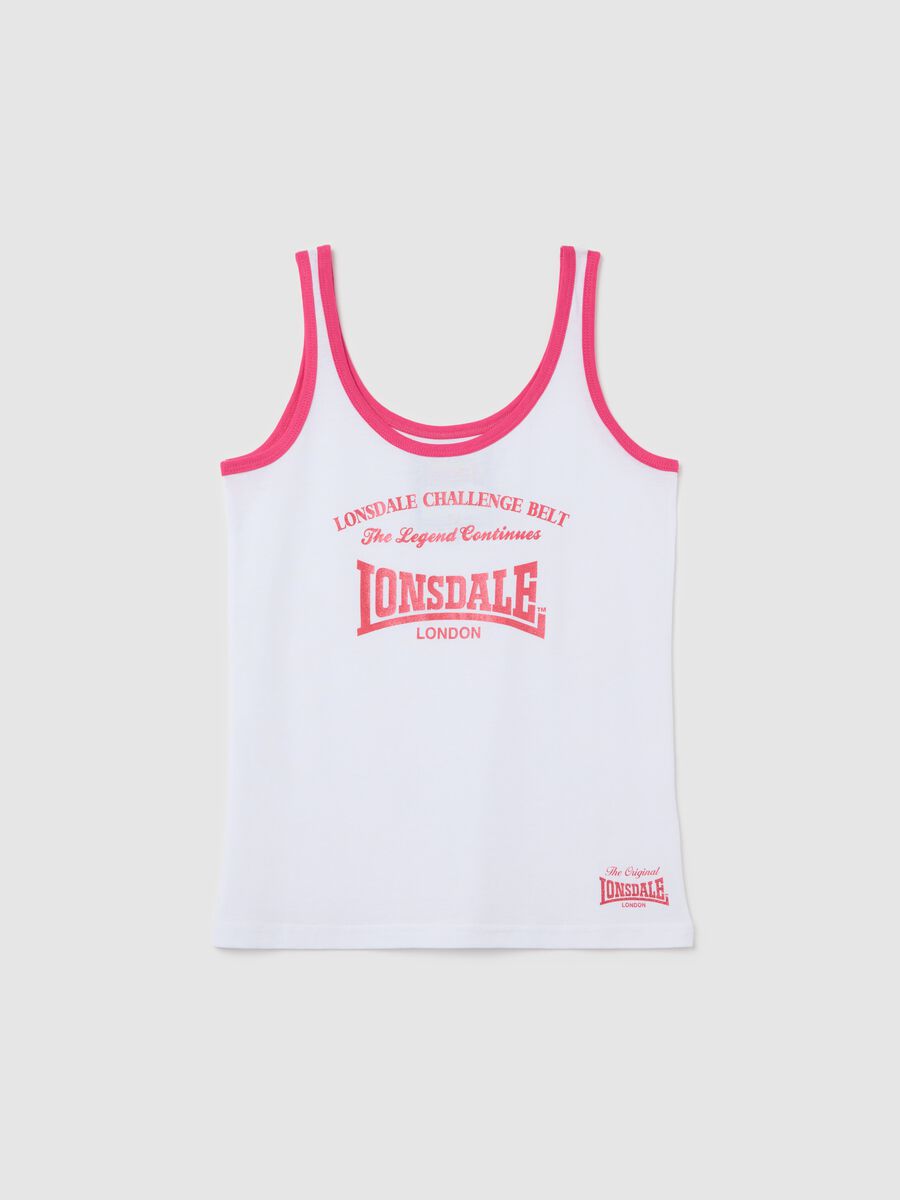 White tank top with contrast edging_4