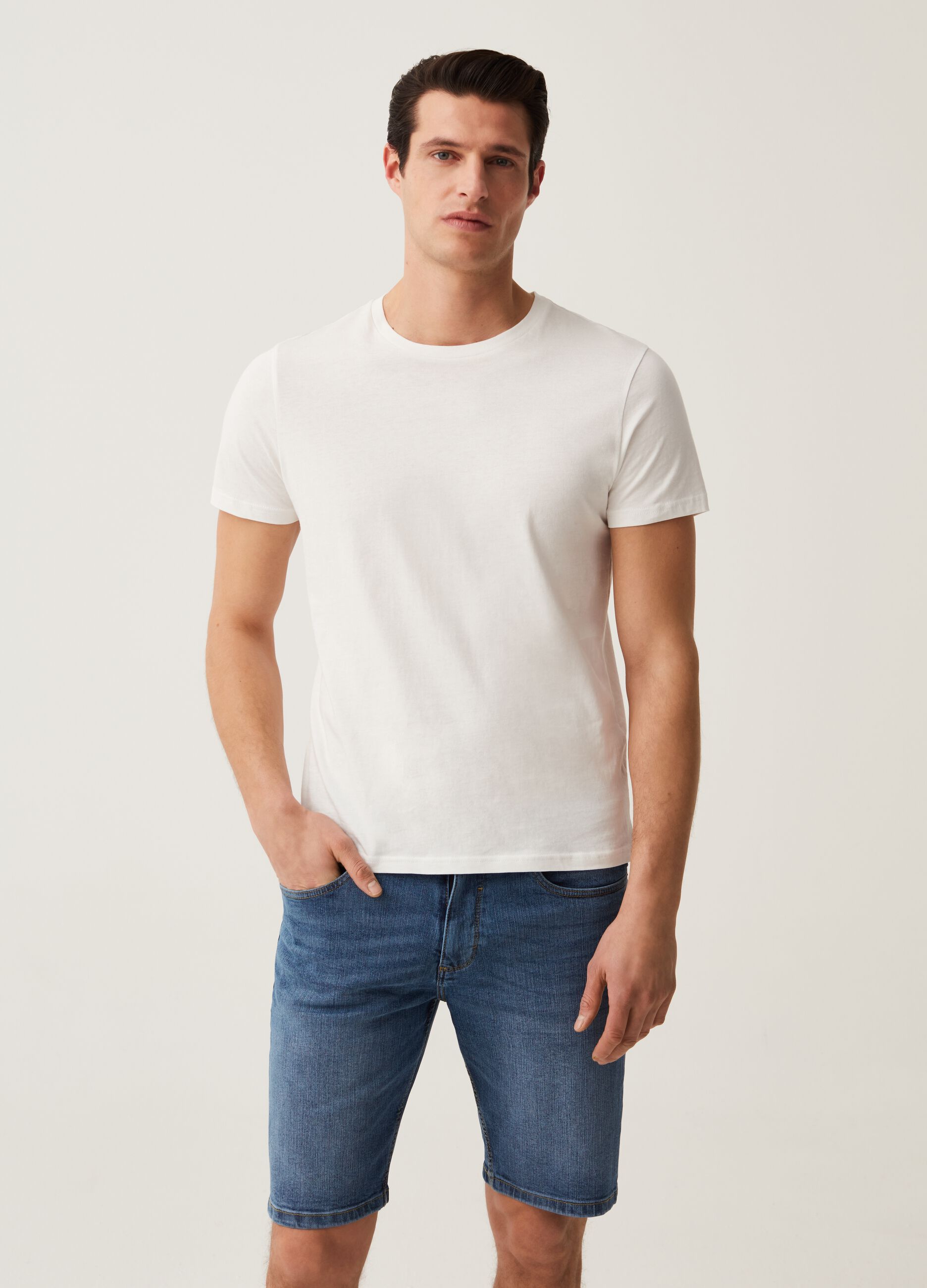 Ovs Bermuda regular fit in denim stretch