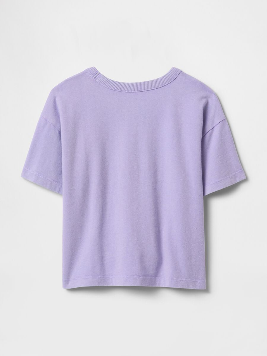 Purple Crew-Neck T-Shirt for Kids_2