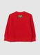 Children's pure cotton red sweatshirt with Super Mario print_1