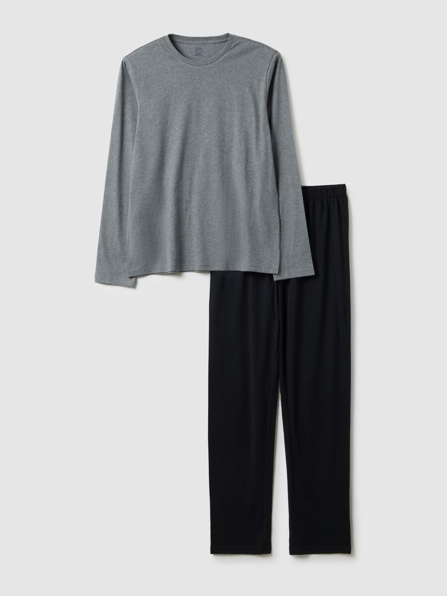 Multicolour pure cotton regular fit pyjamas_4