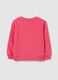 Girls' pink pure cotton sweatshirt regular fit_1