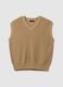Gilet beige in cotone_4