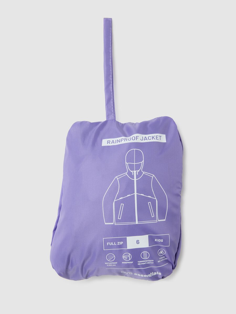 Girls' purple hooded jacket_5