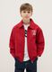 Red pure cotton jacket regular fit for boys_0